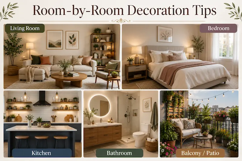 room by room decoration tips