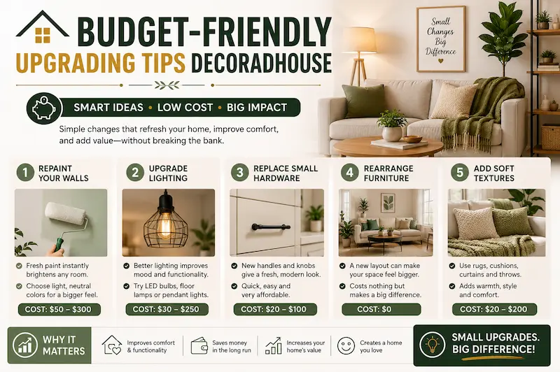 budget friendly upgrading tips decoradhouse