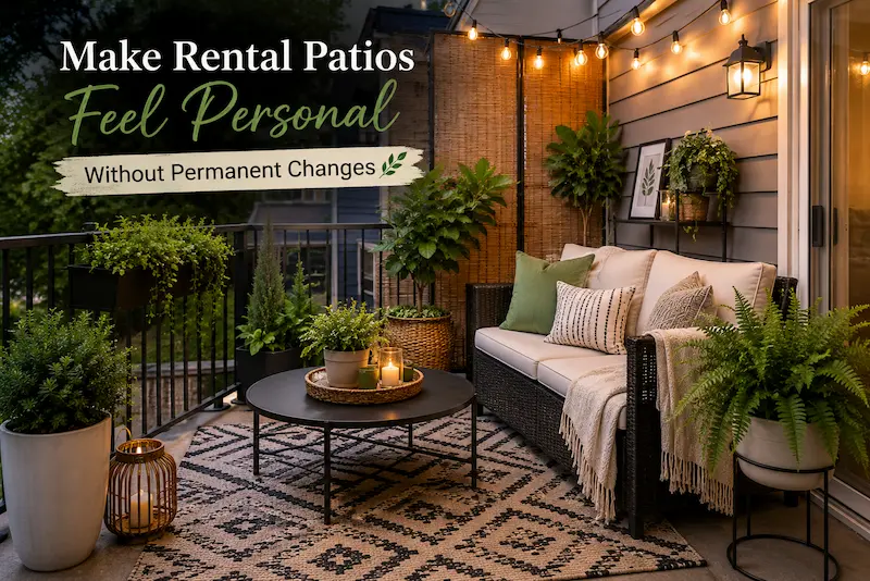 make rental patios feel personal without permanent changes